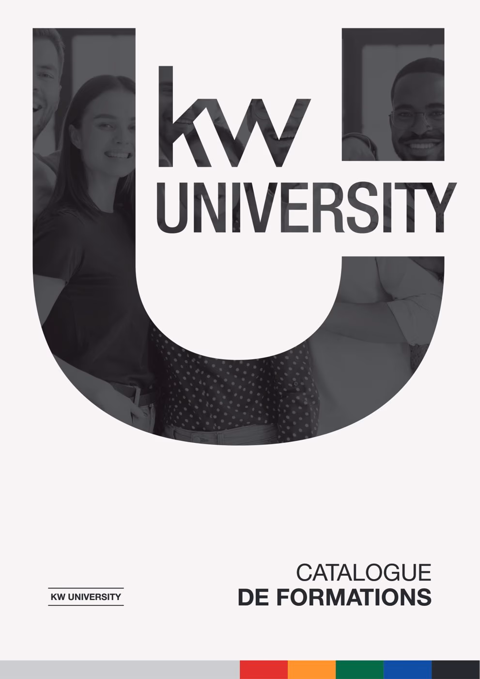 La couverture du catalogue de formations KW University